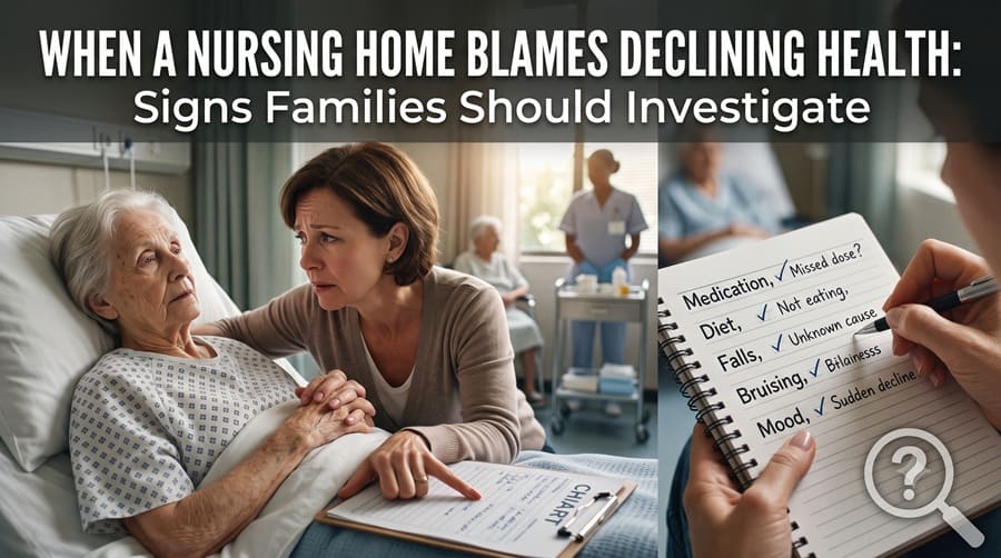 When a Nursing Home Blames Declining Health